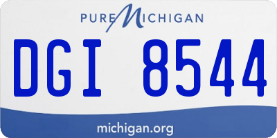MI license plate DGI8544
