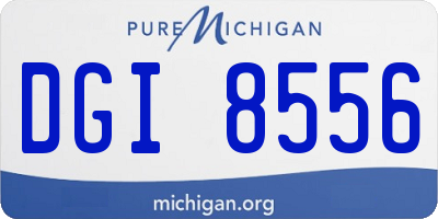 MI license plate DGI8556