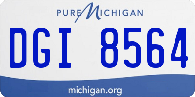 MI license plate DGI8564