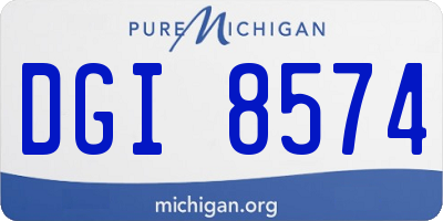 MI license plate DGI8574