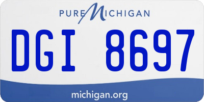 MI license plate DGI8697