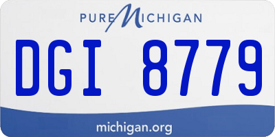 MI license plate DGI8779