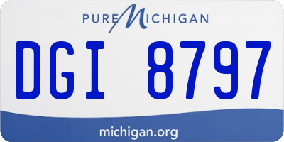 MI license plate DGI8797