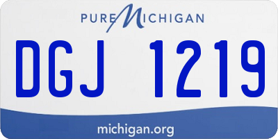 MI license plate DGJ1219