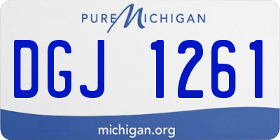 MI license plate DGJ1261