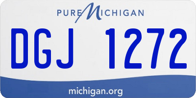 MI license plate DGJ1272