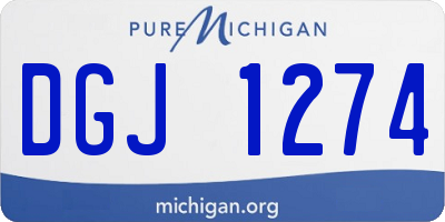 MI license plate DGJ1274