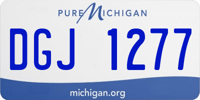 MI license plate DGJ1277