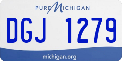 MI license plate DGJ1279