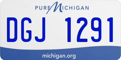 MI license plate DGJ1291