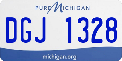 MI license plate DGJ1328