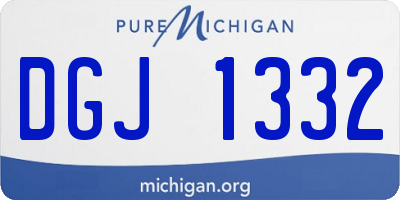 MI license plate DGJ1332