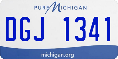MI license plate DGJ1341