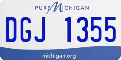 MI license plate DGJ1355