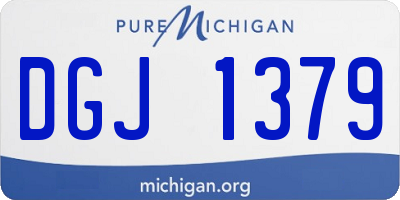 MI license plate DGJ1379
