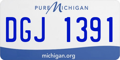MI license plate DGJ1391