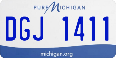 MI license plate DGJ1411