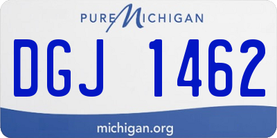MI license plate DGJ1462