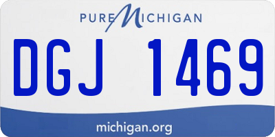 MI license plate DGJ1469