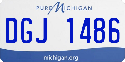 MI license plate DGJ1486