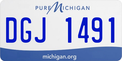 MI license plate DGJ1491