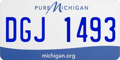 MI license plate DGJ1493