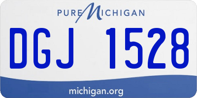 MI license plate DGJ1528