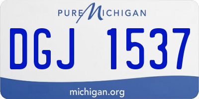 MI license plate DGJ1537