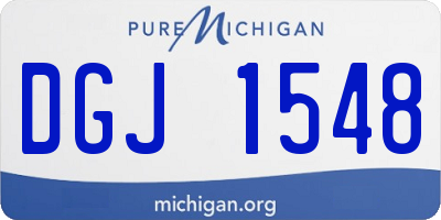 MI license plate DGJ1548