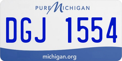 MI license plate DGJ1554