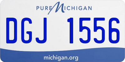 MI license plate DGJ1556