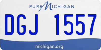 MI license plate DGJ1557