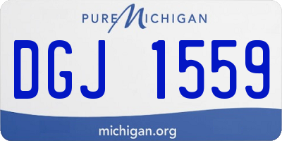 MI license plate DGJ1559