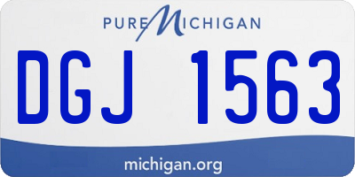 MI license plate DGJ1563