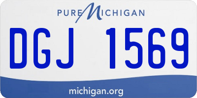 MI license plate DGJ1569