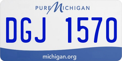 MI license plate DGJ1570