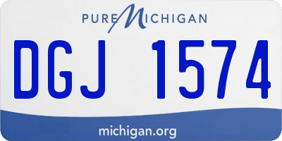 MI license plate DGJ1574