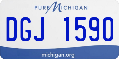 MI license plate DGJ1590