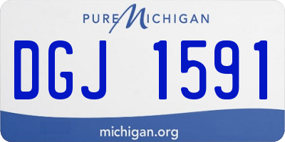 MI license plate DGJ1591