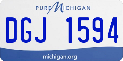MI license plate DGJ1594