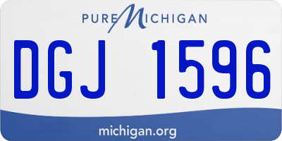 MI license plate DGJ1596