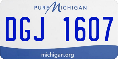 MI license plate DGJ1607