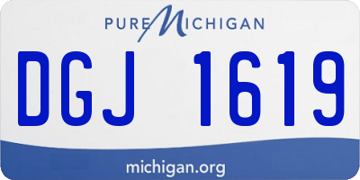 MI license plate DGJ1619