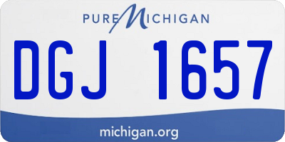 MI license plate DGJ1657