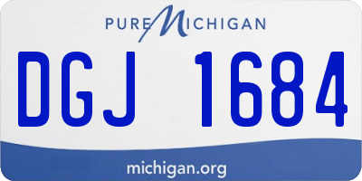 MI license plate DGJ1684