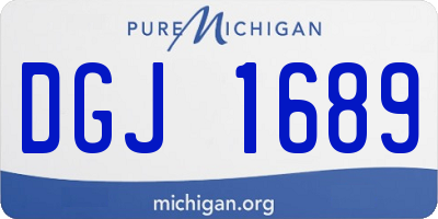 MI license plate DGJ1689