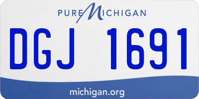 MI license plate DGJ1691