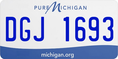 MI license plate DGJ1693