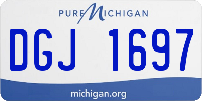 MI license plate DGJ1697