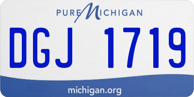 MI license plate DGJ1719